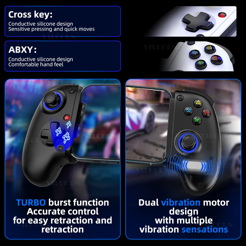 NEOKRATOS Mobile Gaming Controller For Android iPad Tablet Telescopic Gamepad